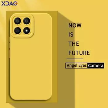 Квадратный жидкий силиконовый чехол Angel Eyes для Honor X30 X30i 5G Мягкий водонепроницаемый чехол для телефона HonorX30i i Fundas Honor X30