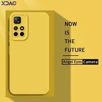 Квадратный жидкий силиконовый чехол Angel Eyes для Xiaomi Redmi Note 11 11E 11S 11T Pro Plus Мягкий водонепроницаемый чехол для телефона RedmiNote11 Сумка Redmi Note 11 5G