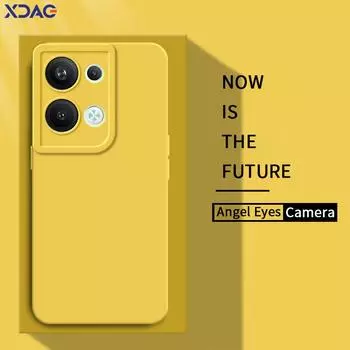 Квадратный жидкий силиконовый чехол Angel Eyes для OPPO Reno 9 Pro Plus 5G Global Soft Anti Proof Phone Case Reno9Pro 9ProPlus Housing Reno 9 5G