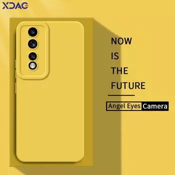 Квадратный жидкий силиконовый чехол Angel Eyes для Honor 80 Pro Flat GT SE 5G Honor80 80Pro 80GT 80SE 360 защитный мягкий корпус Honor 80