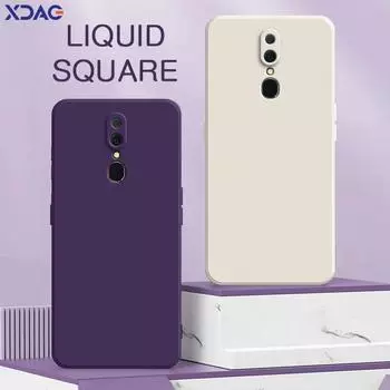 Квадратный жидкий силиконовый чехол для OPPO A9 2019 A9x F11 A5 2020 A11 A11x Camera Защитный противоударный мягкий чехол для телефона Модные сумки OPPO A9 2019