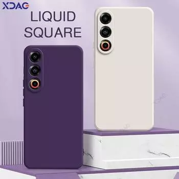 Квадратный жидкий силиконовый чехол для телефона Meizu 21 Pro Note 5G, мягкая защитная задняя крышка Meizu21 21Pro 21Note Meizu21Pro, милый чехол Meizu 21