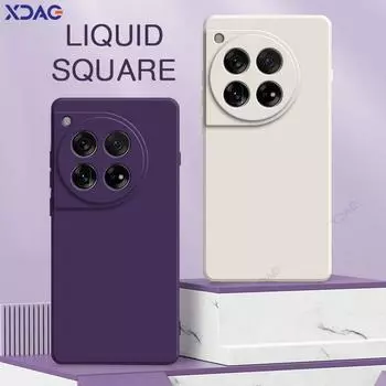 Квадратный жидкий силиконовый чехол для телефона Oneplus Ace 3 Ace3 12R 12 R 5G глобальная версия мягкая противоударная задняя крышка Oneplus12R Fundas OnePlus Ace 3