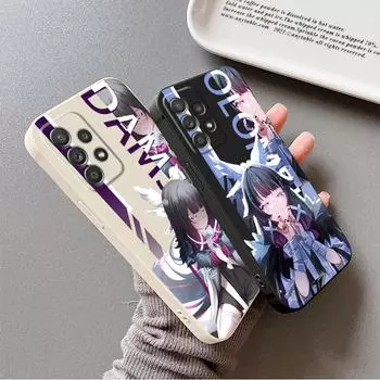 Квадратный жидкий силиконовый чехол для телефона Samsung Galaxy A21s A70 A51 A71 A31 A01 A02 A11 A03s A50 Genshin Impact Peoples Bag Cover Samsung A01