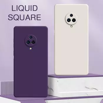 Квадратный жидкий силиконовый чехол для телефона VIVO Nex AS 3 5G Camera Защитная 360 противоударная задняя крышка NexA NexS Nex3 Сумки VIVO Nex A