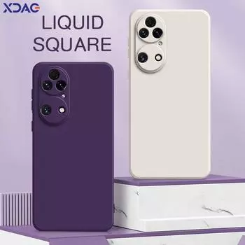 Квадратный жидкий силиконовый чехол для задней крышки Huawei P50 P50E Pro E мягкий защитный чехол для камеры мобильного телефона HuaweiP50 P50Pro Funda Bags Huawei P50