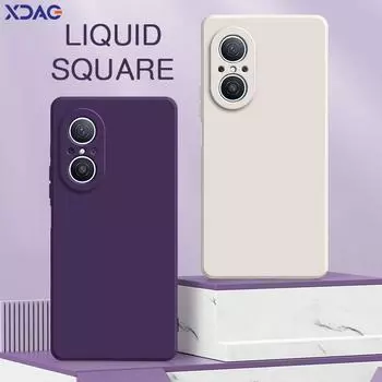 Квадратный жидкий силиконовый чехол для задней панели Huawei Nova 10 10Z Pro SE Youth Чехол для мобильного телефона Nova10 10Pro 10SE 10Youth Funda Huawei Nova 10