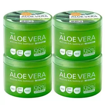 Kwailnara 98% Aloe Vera Soothing Gel 500 мл Гель алоэ, 4 шт.