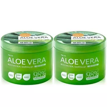 Kwailnara 98% Aloe Vera Soothing Gel 500 мл Гель алоэ, 2 шт.