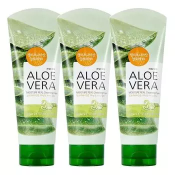 Kwailnara Aloe Vera Moisture Cleansing Foam, 3 pieces, 150ml