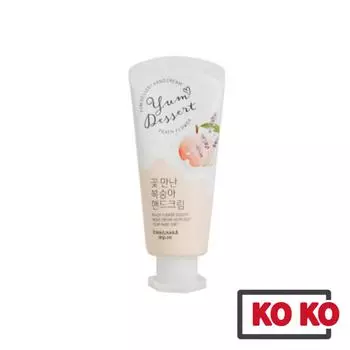 [KWAILNARA][Daiso] Крем для рук Yum Dessert 60 г (4 вида) Flower Peach 60g