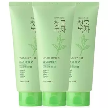 Увлажняющая очищающая пенка Kwailnara First Water Green Tea, 180 г, 3 шт.
