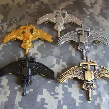 Квалификационный значок Корпуса морской пехоты США для специальных операций, значок для лошади, значок MARSOC, металлический значок чёрный