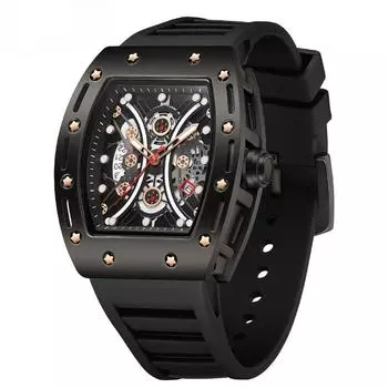 Кварцевые часы для мужчин Модные трендовые простые водонепроницаемые кварцевые часы Barrel Calendar для мужчин