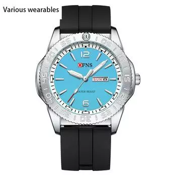 Кварцевые часы для студентов с двойным календарем, классические простые барные весы для ногтей, водонепроницаемые кварцевые часы