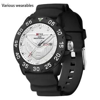 Кварцевые часы для учеников средней и старшей школы, классические простые водонепроницаемые кварцевые часы с двойным календарем