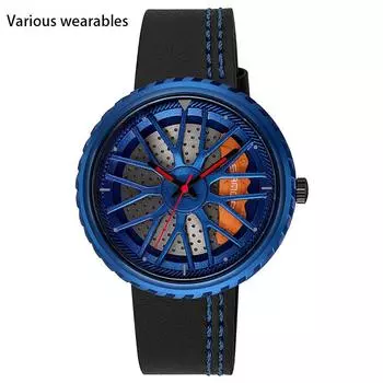 Кварцевые часы мужские полые часы модные простые водонепроницаемые уличные модные колеса кварцевые часы