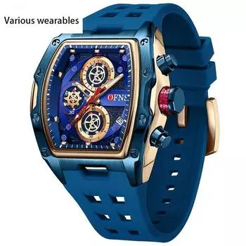 Кварцевые часы мужские винные бочки модные простые досуговые календарные водонепроницаемые кварцевые часы мужские