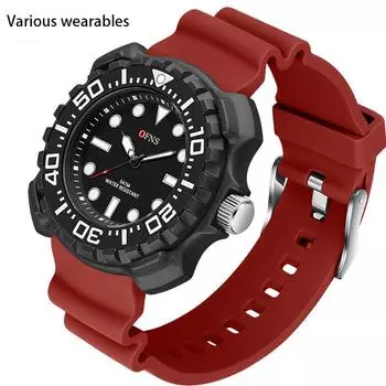 Кварцевые часы с силикагелем, модные трендовые мужские часы, простые водонепроницаемые электронные кварцевые часы для мужчин