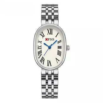 Кварцевые часы в стиле ретро с римскими весами и овальным циферблатом, легкие роскошные женские часы Niche