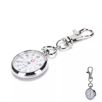 Кварцевые карманные часы из нержавеющей стали, милый брелок-цепочка в подарок