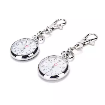 Кварцевые карманные часы из нержавеющей стали, милый брелок-цепочка в подарок