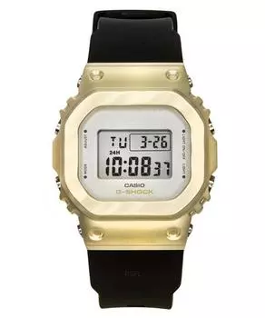 Кварцевые женские часы Casio G-Shock Digital с полимерным ремешком GM-S5600BC-1 200M золотой
