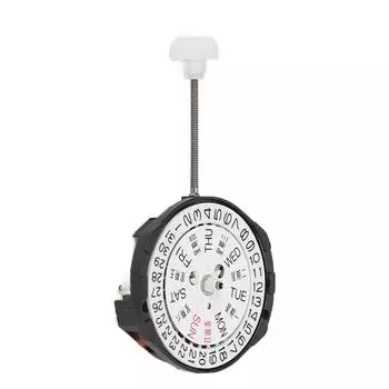 Кварцевый механизм сплава SL25 3 стрелки день дата календарь часы механизм запасные части аксессуар