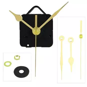 Кварцевый золотой механизм часов, замена стрелок своими руками One Size чёрный