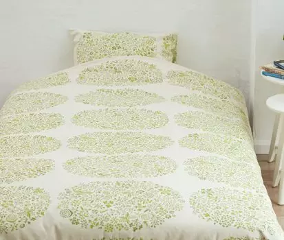 Квартальный отчет Пододеяльник Одинарный Paradis Green Ш150 x В210 см Одеяло Чехол Хлопок Лен в (Тип молнии) [Сделано в Японии]
