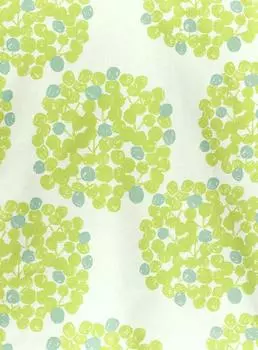 Квартальный отчет Пододеяльник Одинарный Поплавок Зеленый Ш150 x В210 см Одеяло Чехол Хлопок Лен в (Риеко Ока) приблизительно. (Тип молнии) [Сделано в Японии]