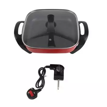 Квартетная многофункциональная электрическая плита с антипригарным покрытием высокого качества, квадратная кастрюля