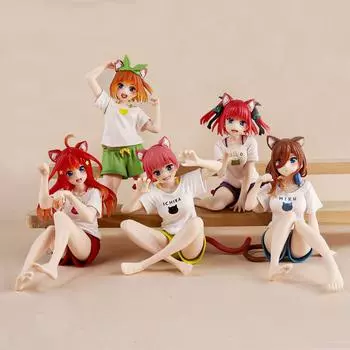 Квинтэссенция фигурки пятерняшек Cos Cat Nakano Ichika Nino Miku Yotsuba Itsuki Doll Аниме Фигурки Модель игрушки