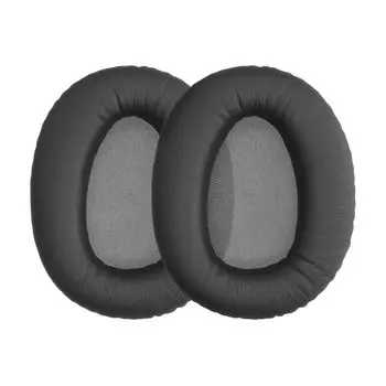 kwmobile 2x Headphone Cover Compatible with Sony WH-CH710N Replacement Ear Pads - Cushion PU Leather Dark Gray