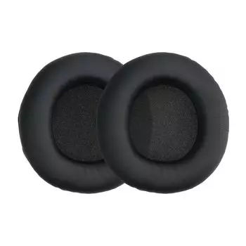 kwmobile 2x Headphone Cover Compatible with Sony RF6000 RF6500 CD470 Replacement Ear Pads Cushion PU Leather Black MDR-DS7000 / / / -