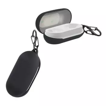 kwmobile Чехол для наушников Совместимый с Sony Чехол Беспроводные наушники Силиконовый Защита от падений Черный WF-C500 - чёрный