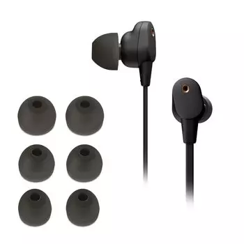 kwmobile Compatible with Sony WI-1000XM2 6x Replacement Earpieces - 3 Sizes S/M/L Pad Set - Silicone Pads in Different Sizes