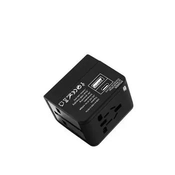 KWTOUL Conversion Plug, совместимая со всеми странами мира, розетка для путешествий за рубежом, преобразователь мощности для путешествий с 1 и 1 портом, многоканальный преобразователь мощности