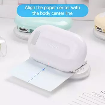 KWtriO 3Hole Paper Punch Ручной мини-дырокол для бумаги с отрывными листами Поддержка отверстия 5,5 мм 5 листов жёлтый