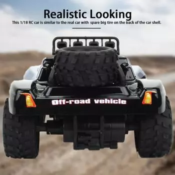 KY-1885A 2,4 ГГц 1/18 2WD Радиоуправляемый автомобиль с большими колесами Внедорожник King Короткий грузовик для детей-новичков красный
