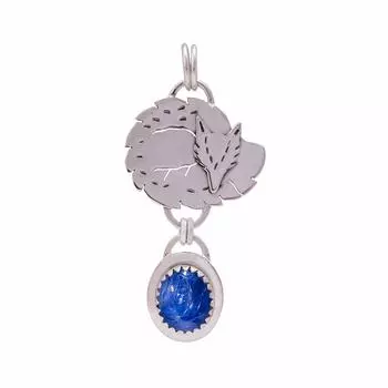 Kyanite - Nepal Gemstone 925 Sterling Silver Pendant V8970, Blue Pendant, Oval Pendant, Valentin s Day Gift, Gift For Her, Birthday Gift, Handmade Jew