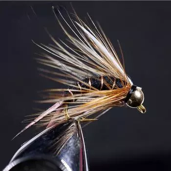Kylebooker 8 шт. #12 #14 латунная золотая голова форель хариус рыболовные мухи мокрая мушка голова из бисера сумасшедший черный психопат принц нимфа #12 чёрный