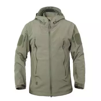 Kylebooker TAD Shark Тактическая куртка Softshell для рыбалки и охоты DFL-11 S зелёный