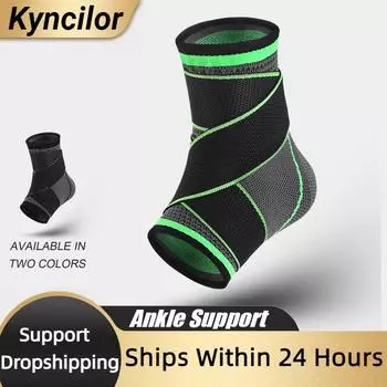 Kyncilor Perfect Quality Ankle Support Wound Bandage Volleyball Basketball Ankle tobillera Fitness Adjustable Ankle Brace M
