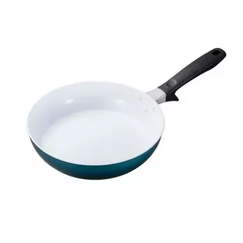 Kyocera IH Frying Pan 26cm White Blue Cerabrid Frying Pan CF-26C-WBU-BC