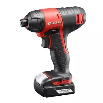 Kyocera Old Ryobi Аккумуляторный ударный шуруповерт 655550A рукоятка легкая модель 1 кг идеально подходит для DIY литий-ионный емкость закручивания машинные винты красный