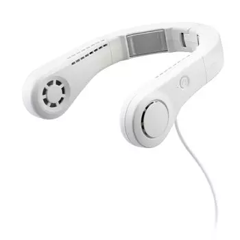 Kyocera Old Ryobi Mobile Neck Cooler Matte White DNC5010 680604A градусов с прохладным охлаждением шейного воздушного потока, предотвращение теплового удара [Feel -10 plate] вентилятор,