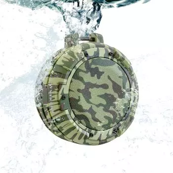 KYOHAYA Bluetooth-динамик для улицы, водонепроницаемый, IPX8, присоска для ванны, мощный бас, громкий, автомобильный, небольшой, компактный, портативный, с микрофоном, выходная мощность 5 Вт