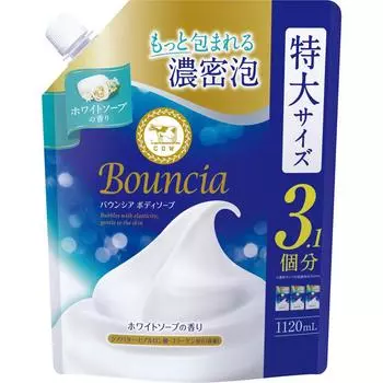 Kyoshinsha Milk Soap Bouncia Body Soap White Soap Scent Refill 1120 мл Personal Средний ценовой диапазон