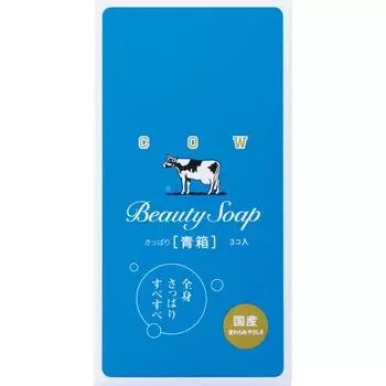 Kyoshinsha Milk Soap Cow Brand Blue box 85g x 3 Универсальное мыло Для использования тщательно вспеньте и аккуратно вымойте, затем тщательно смойте.. Мыло общего назначения